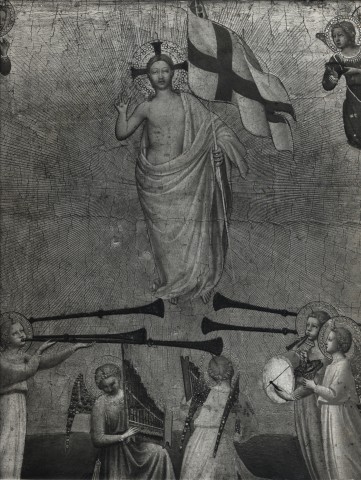 National Gallery, London — Guido di Pietro (Beato Angelico) - sec. XV - Cristo risorto e angeli — particolare